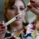Medical assistant draws an MMR vaccination at the Spanish Peaks Outreach Clinic on August 5, 2009 in Walsenburg, Colorado.